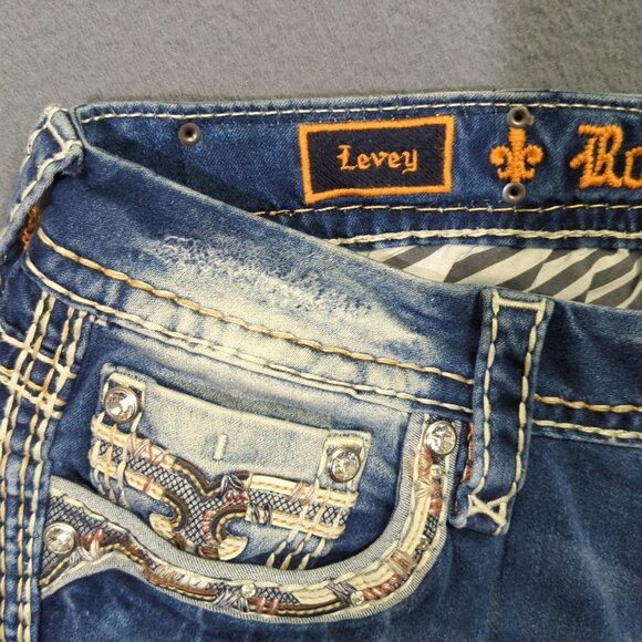 Rock Revival Jeans Women's 30x34 Blue Levy Boot Denim NWT - Picture 12 of 15